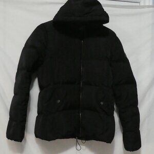 ONLY | large | Black Hooded Puffer Jacket with Pockets